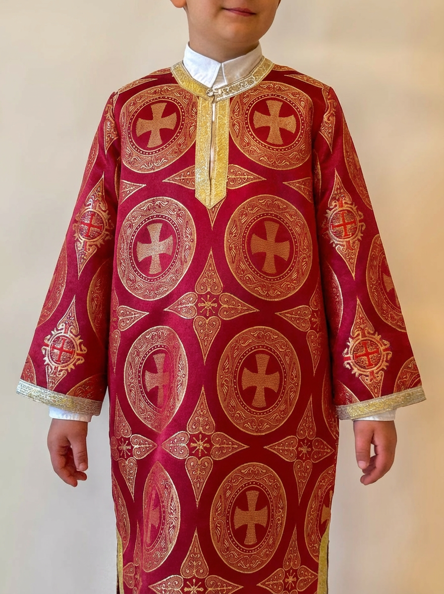 Vesmant Rosu cu Galon Auriu (Clasic)