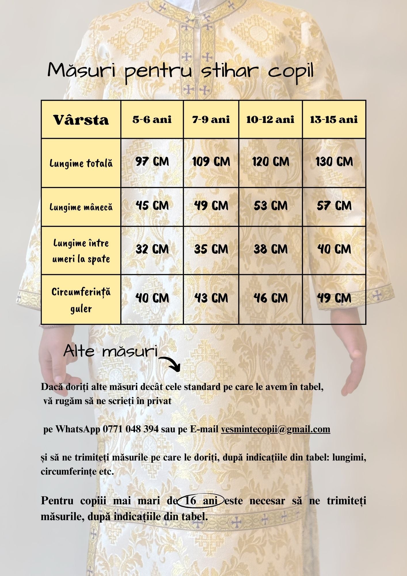 Vesmant Albastru cu Model Floral